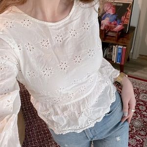 Peplum Madewell top